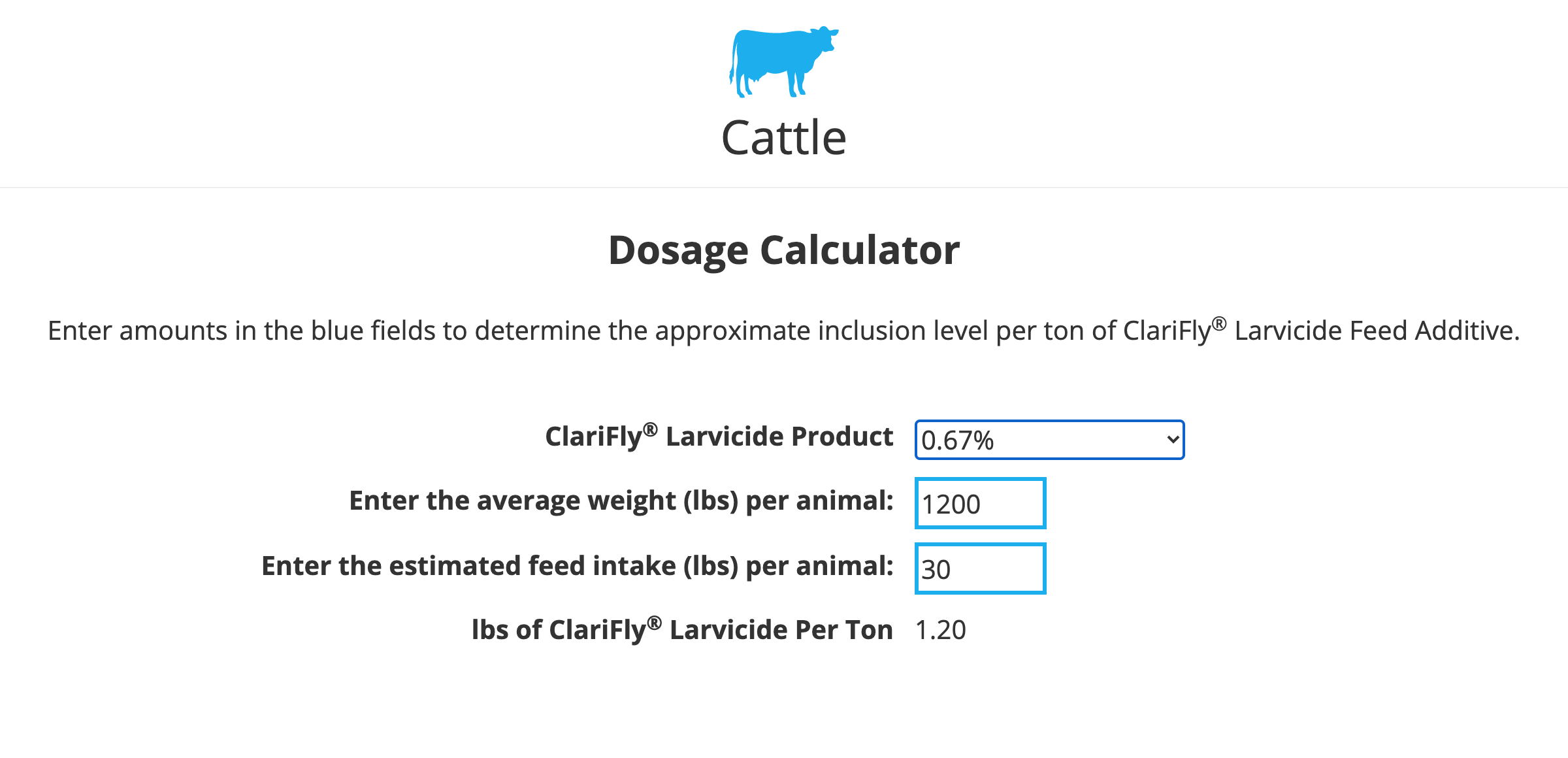 Cattle Calculator